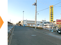 サイホクが右手に見える