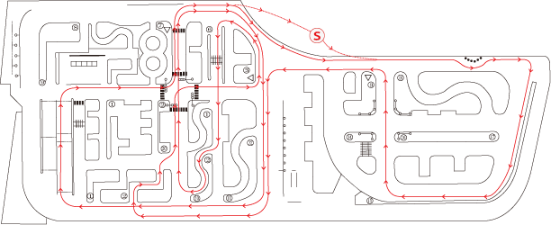 基本走行時教習コース図